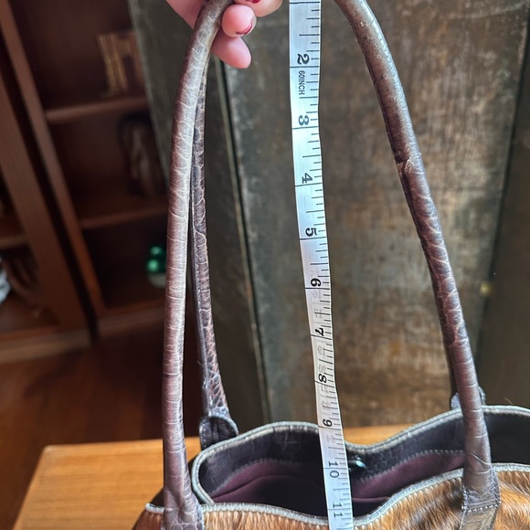 Maurizio Taiuti Brown and White Haircalf Tote - Picture 13 of 14